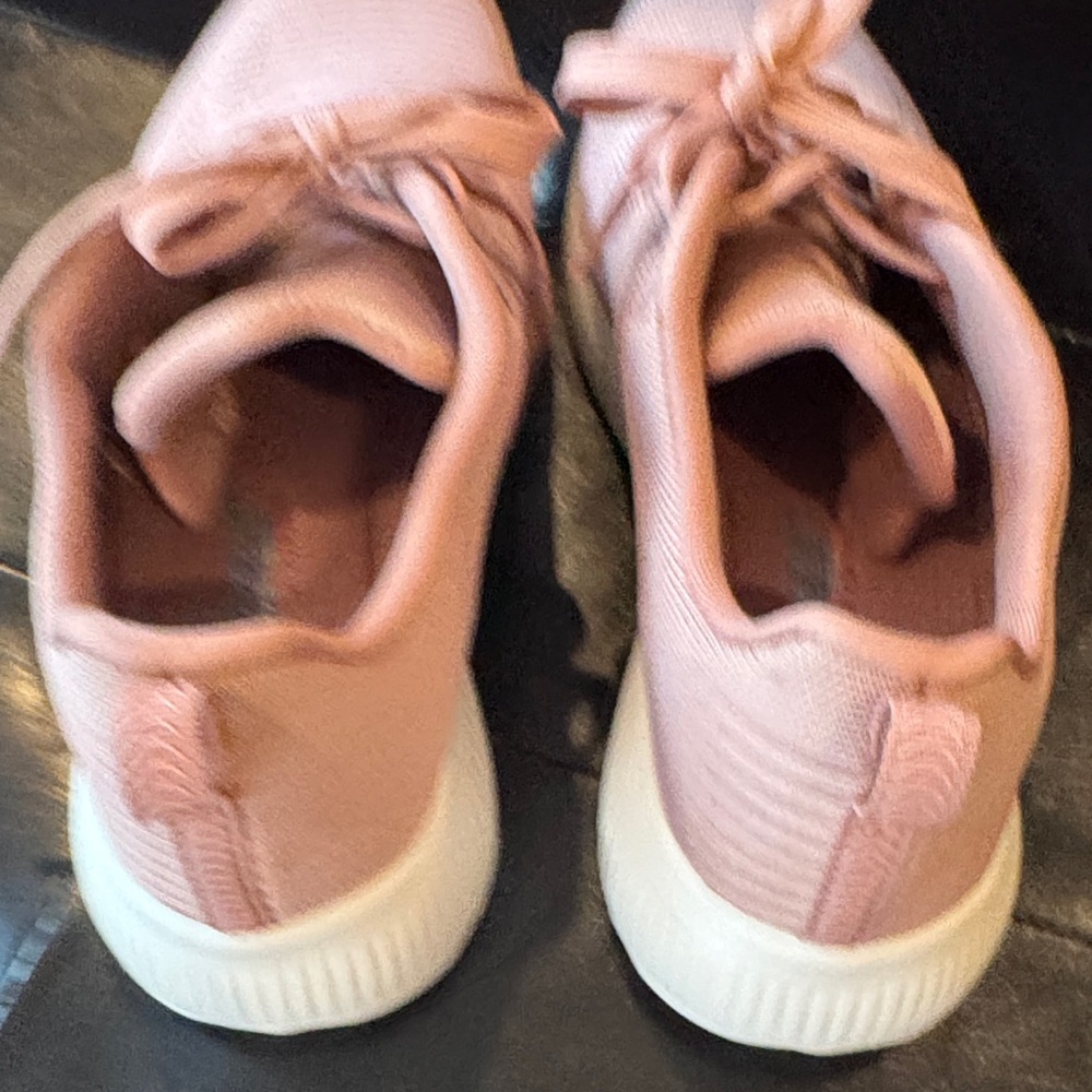 Skechers Women's Dusty Pink Knit Lace-Up Sneakers - Picture 2 of 5